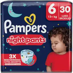 Jumbo Pampers Night Pants Maat 6, 30 luierbroekjes aanbieding