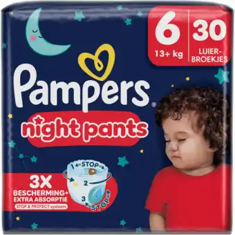 Jumbo Pampers Night Pants Maat 6, 30 luierbroekjes aanbieding