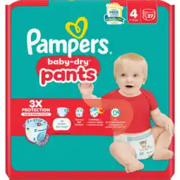 Jumbo Pampers Baby-Dry Pants Maat 4, 27 Luierbroekjes aanbieding