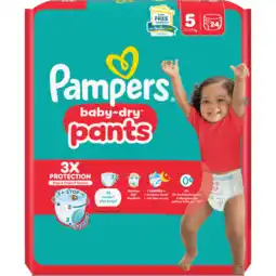 Jumbo Pampers Baby-Dry Pants Luierbroekjes Maat 5, 24 Luierbroekjes aanbieding