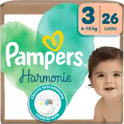 Jumbo Pampers Harmonie Luiers Maat 3, 26 Luiers aanbieding