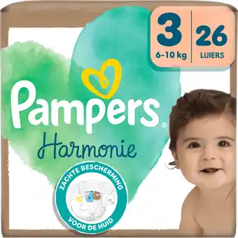 Jumbo Pampers Harmonie Luiers Maat 3, 26 Luiers aanbieding