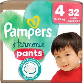 Jumbo Pampers Harmonie Pants Maat 4, 32 Luierbroekjes aanbieding