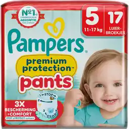 Jumbo Pampers Premium Protection Pants Maat 5, 17 Luierbroekjes aanbieding
