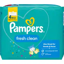 Jumbo Pampers Fresh Clean Babydoekjes x208 aanbieding