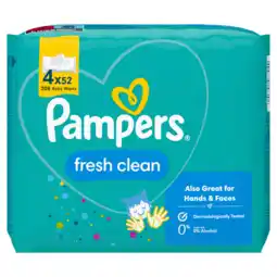 Jumbo Pampers Fresh Clean Babydoekjes x208 aanbieding
