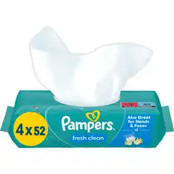 Jumbo Pampers Fresh Clean Babydoekjes x208 aanbieding