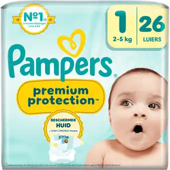 Jumbo Pampers Premium Protection Maat 1, 26 Luiers aanbieding