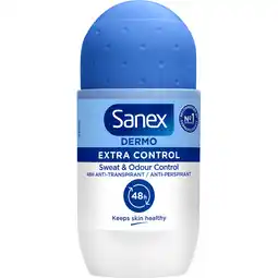 Jumbo Sanex Dermo Extra Control 48h Anti-transpirant Roller 50ml aanbieding