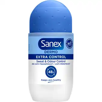 Jumbo Sanex Dermo Extra Control 48h Anti-transpirant Roller 50ml aanbieding