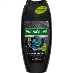 Jumbo Palmolive Men Refreshing 3-in-1 douchegel met etherische eucalyptusolie en zeezoutextract 250ml aanbieding