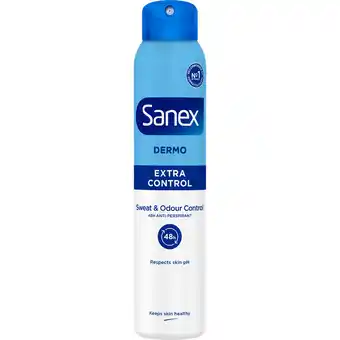 Jumbo Sanex Dermo Extra Control 48h Anti-transpirant Spray 200ml aanbieding