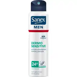 Jumbo Sanex Men Dermo Sensitive deodorant spray - 200ml aanbieding