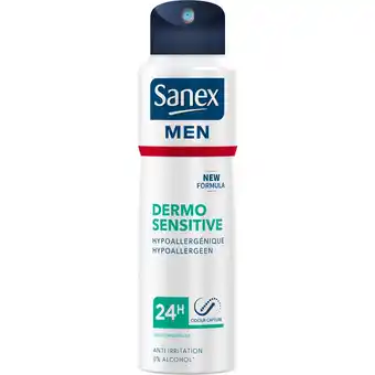 Jumbo Sanex Men Dermo Sensitive deodorant spray - 200ml aanbieding
