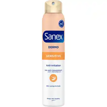 Jumbo Sanex Dermo Sensitive Deospray 200ml aanbieding