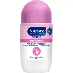 Jumbo Sanex Dermo Invisible 48h Anti-transpirant Roller 50ml aanbieding