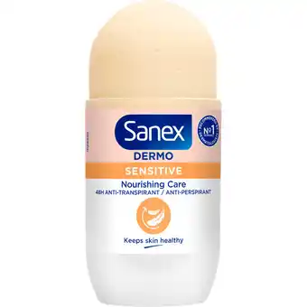 Jumbo Sanex Dermo Sensitive 48h Anti-transpirant Roller 50ml aanbieding