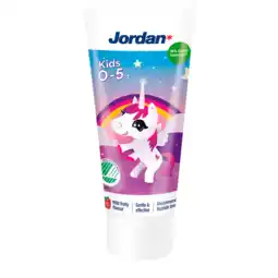 Jumbo Jordan Tandpasta Milde Frambozensmaak 0-5 Jaar 50 ml aanbieding