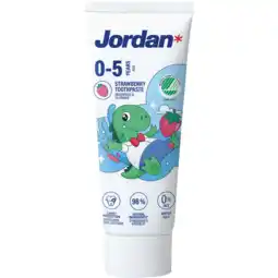 Jumbo Jordan Tandpasta Milde Frambozensmaak 0-5 Jaar 50 ml aanbieding