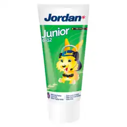 Jumbo Jordan Tandpasta Milde Fruitsmaak 6-12 Jaar 50 ml aanbieding