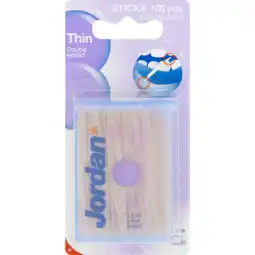 Jumbo Jordan Dental Sticks Thin Fluoride Mint 100 Stuks aanbieding