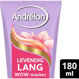 Jumbo Andrélon 1 Minuut WOW Haarmasker Levendig Lang 180 ml aanbieding