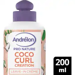 Jumbo Andrélon Pro Nature Leave In Coco Curl Cream 200 ML aanbieding