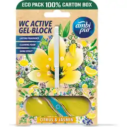 Jumbo Ambi Pur WC Active Gel-Block Citrus & Jasmin 45 g aanbieding