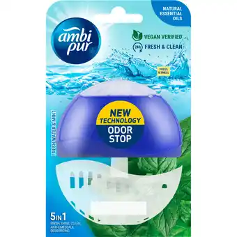 Jumbo Ambi Pur 24h Fresh & Clean Fresh Water & Mint 5in1 55 ml aanbieding