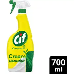 Jumbo Cif CleanBoost Allesreiniger Spray Cream 700 ml aanbieding