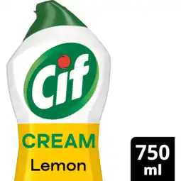 Jumbo Cif CleanBoost Schuurmiddel Cream Citroen 750 ml aanbieding