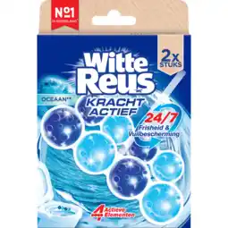 Jumbo Witte Reus toiletblok Kracht Actief Oceaan 2 x 50g aanbieding