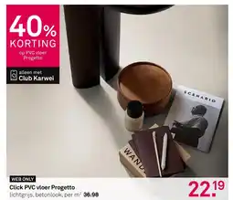 Karwei Click PVC vloer Progetto aanbieding