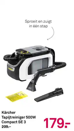 Karwei Kärcher Tapijtreiniger 500W Compact SE 3 aanbieding