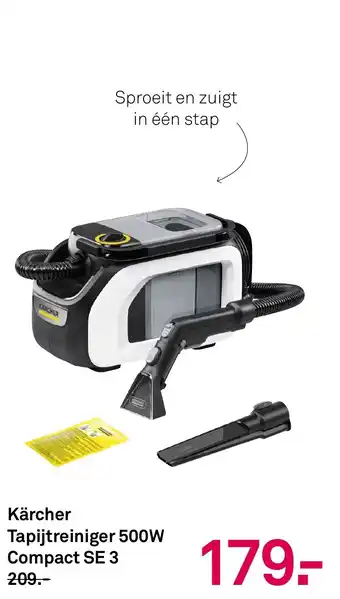 Karwei Kärcher Tapijtreiniger 500W Compact SE 3 aanbieding