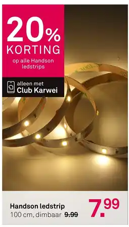 Karwei Handson Handson ledstrip aanbieding