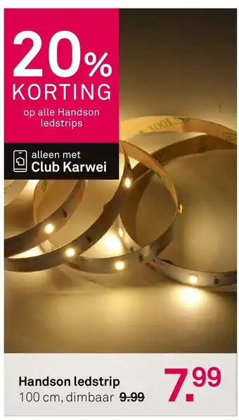 Karwei Handson Handson ledstrip aanbieding