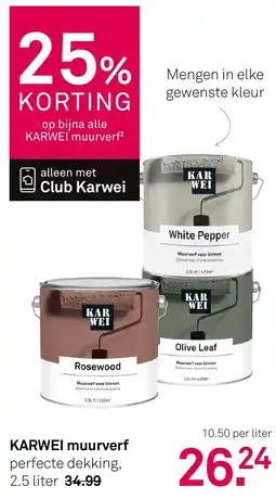 Karwei KARWEI muurverf aanbieding