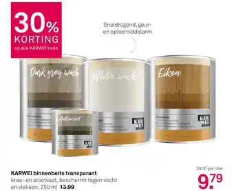 Karwei KARWEI binnenbeits transparant aanbieding