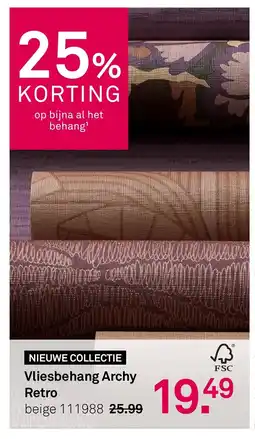 Karwei Vliesbehang Archy Retro aanbieding