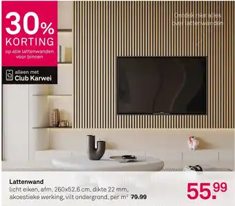 Karwei Lattenwand aanbieding
