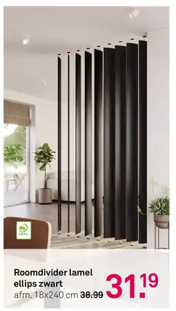 Karwei Roomdivider lamel ellips zwart aanbieding