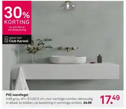 Karwei PVC wandtegel aanbieding