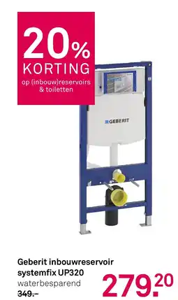 Karwei Geberit inbouwreservoir systemfix UP320 aanbieding