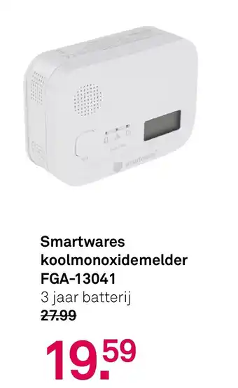 Karwei Smartwares koolmonoxidemelder FGA-13041 aanbieding