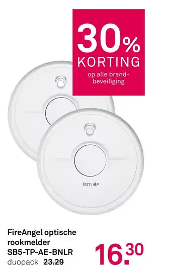 Karwei FireAngel optische rookmelder SB5-TP-AE-BNLR aanbieding