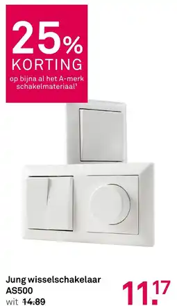Karwei Jung wisselschakelaar AS500 aanbieding
