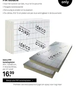 Karwei Idelco PIR isolatieplaten aanbieding