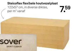 Karwei Steicoflex flexibele houtvezelplaat aanbieding
