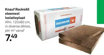 Karwei Knauf Rock4All steenwol isolatieplaat aanbieding